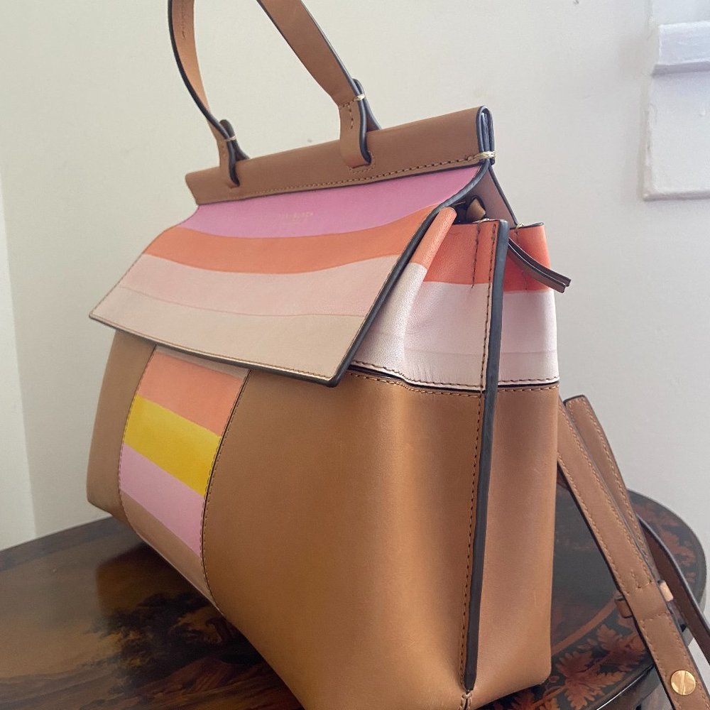 Tory Burch Block T Degrade Satchel - Picture 4 of 10